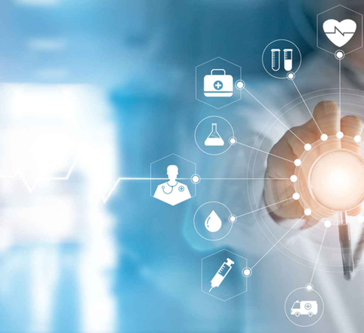 Schaubild zur Darstellung der Digitalsierung im Bereich Life Sciences